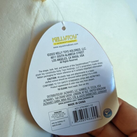 NWT 12" Brooke Polar Bear Squishmallows Monogram 'M' Plush Animal Mother's Day - Picture 5 of 6